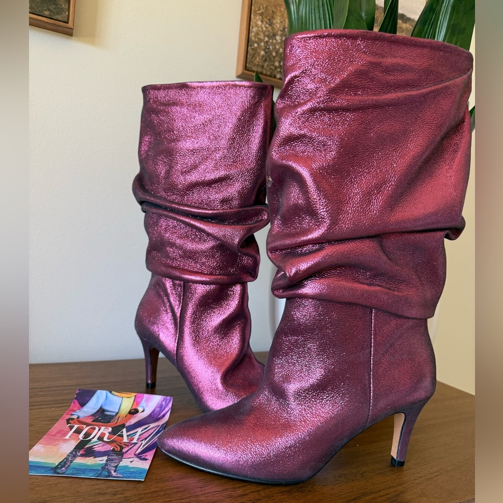 NIB Toral Percival Magenta Slouch Boot 37 (7)